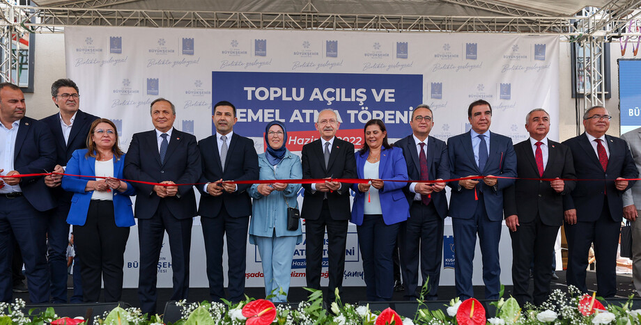 CHP Genel Başkanı Kemal Kılıçdaroğlu, Kuşadası'nda Toplu Açılış Törenine Katıldı