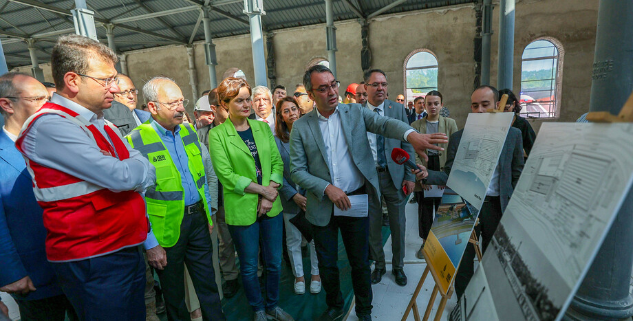 CHP Genel Başkanı Kemal Kılıçdaroğlu, İstanbul’da Feshane Restorasyon Alanını İnceledi