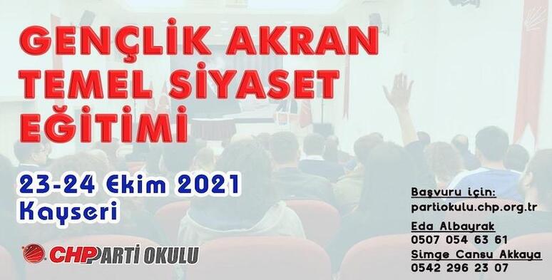 Partiokulu,CHP, Parti Okulu,Cumhuriyet Halk Partisi,Gençlik Akran Eğitimi