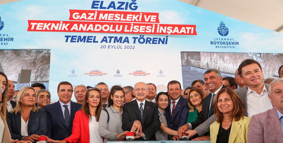 CHP Lideri Kılıçdaroğlu, Elazığ’da İBB Gazi Meslek Teknik Anadolu Lisesi Temel Atma Törenine Katıldı