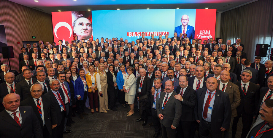 CHP Genel Başkanı ve Cumhurbaşkanı Adayı Kemal Kılıçdaroğlu, Belediye Başkanları Toplantısına Katıldı
