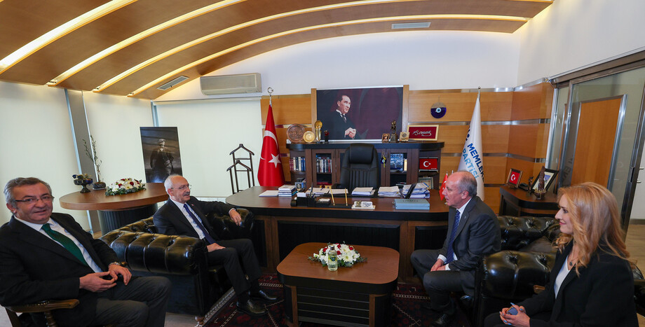 CHP Genel Başkanı ve Cumhurbaşkanı Adayı Kemal Kılıçdaroğlu, Memleket Partisi Genel Başkanı Muharrem İnce’yle Görüştü
