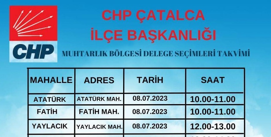 Deleğe Seçimleri Takvimiz Başlamıştır.