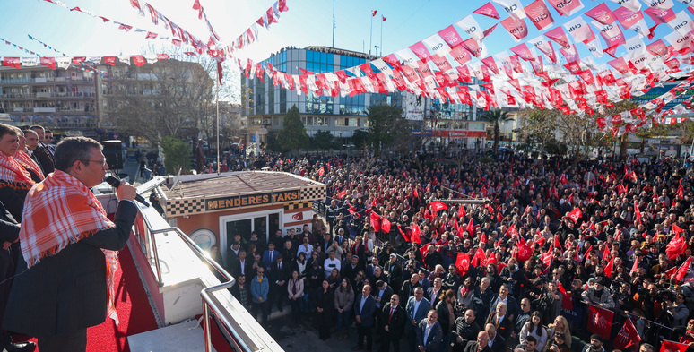 Cumhuriyet Halk Partisi,CHP Genel Başkanı Özgür Özel,Türkiye İttifakı,İşimiz Gücümüz,Gücümüz Türkiye İşimiz Belediye,İzmir,Menderes,seçim 2024,yerel seçimler,31 mart,chp.org.tr