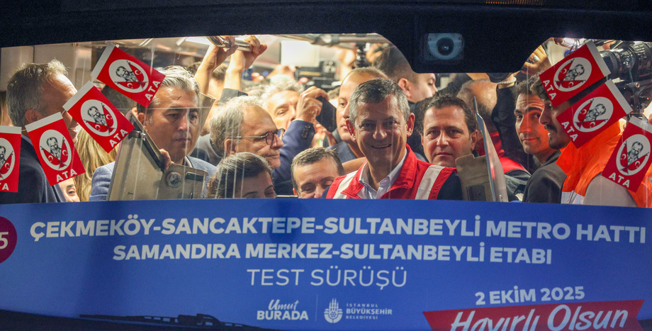 CHP Lideri Özgür Özel, İBB Çekmeköy - Sancaktepe - Sultanbeyli Metro Hattı 2. Etap Test Sürüşüne Katıldı