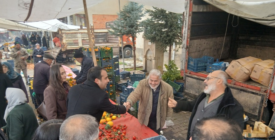 chp,konya,doğanhisar,pazarziyareti