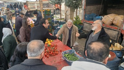 chp,konya,doğanhisar,pazarziyareti