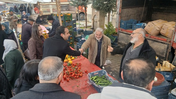 chp,konya,doğanhisar,pazarziyareti