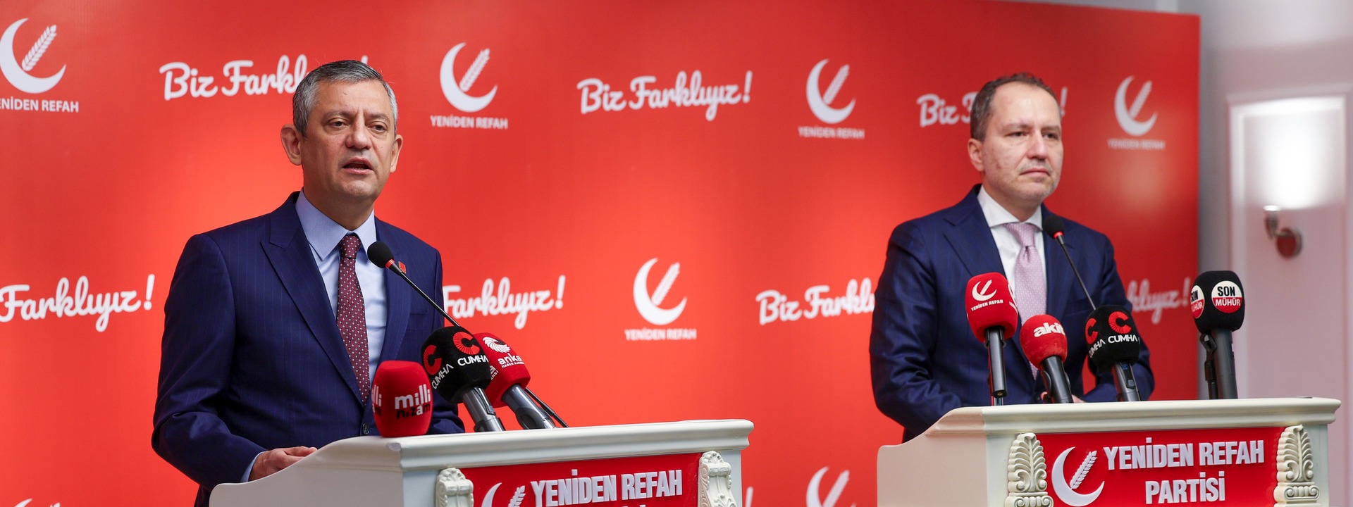 Özgür Özel,Fatih Erbakan,CHP Yeniden Refah Partisi görüşmesi,erken seçim 2026,siyasi kapkaç,belediye başkanı devşirme,muhalefet dayanışması,en düşük emekli maaşı 20 bin TL,emekli öfkesi,geçim sıkıntısı,asgari ücret açlık sınırı,atanmayan öğretmenler,kamu mühendisleri sorunları,Aziz İhsan Aktaş davası,iddianamesiz tutukluluk,Gaziosmanpaşa Belediyesi kumpası,Hakan Bahçetepe iddianame,yargıda ispat yükü,Silivri cezaevi yargılamaları