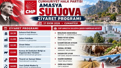 CHP Amasya Şeker Fabrikası heyeti,Suluova Şeker Fabrikası kapanıyor mu,CHP Suluova ziyaret programı