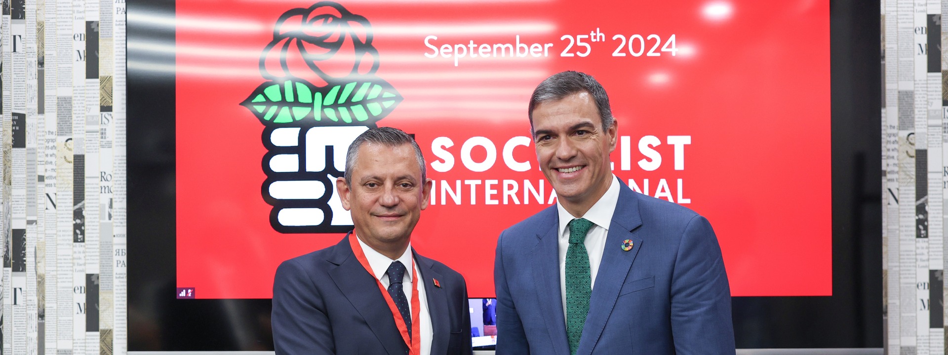 Özgür Özel,Pedro Sánchez,Socialist International,Progressive Movement,Global Solidarity,Middle East Peace,International Law,Restraint,Diplomatic Negotiations,Multilateralism,Iran-Israel Conflict,Gaza War,Economic Retaliation Response,Regional Stability