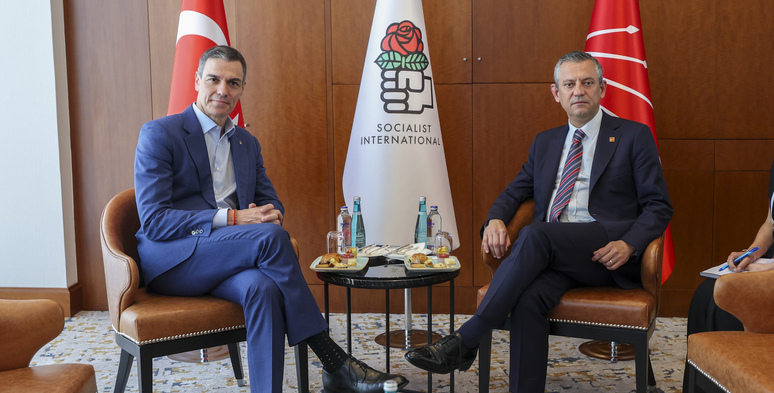 Özgür Özel,Pedro Sánchez,İspanya Türkiye İlişkileri,Dayanışma Mesajı,SE,SI,Sosyalist Enternasyonal,Dış Politika,ABD ve İsrail İran Saldırısı