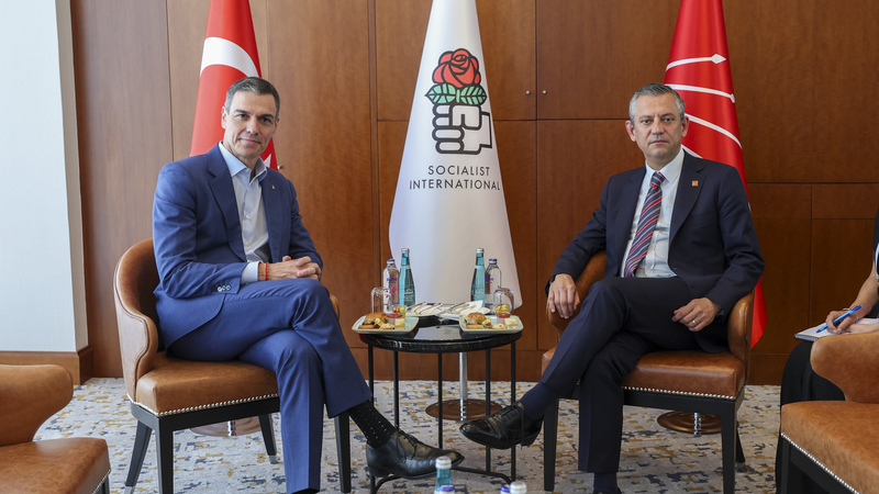 Özgür Özel,Pedro Sánchez,İspanya Türkiye İlişkileri,Dayanışma Mesajı,SE,SI,Sosyalist Enternasyonal,Dış Politika,ABD ve İsrail İran Saldırısı