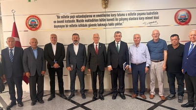 CHP TÜED ziyareti,Necdet Saraç Adnan Demirci emekli ziyareti,CHP Emekliler Buluşması Ekim 2026,emeklilere seyyanen zam talebi TÜED,Kazım Ergün emekli sendikası