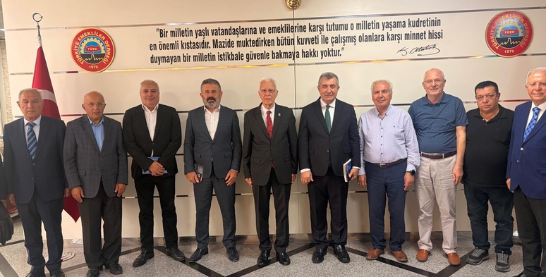 CHP TÜED ziyareti,Necdet Saraç Adnan Demirci emekli ziyareti,CHP Emekliler Buluşması Ekim 2026,emeklilere seyyanen zam talebi TÜED,Kazım Ergün emekli sendikası