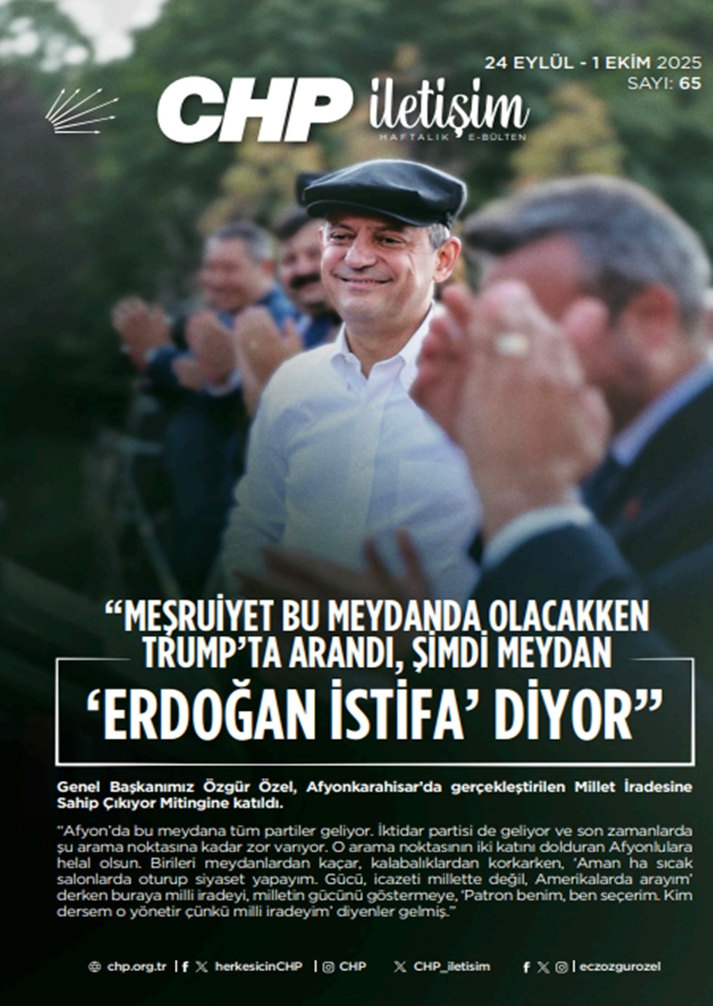 CHP İletişim Haftalık E-Bülten Sayı 65