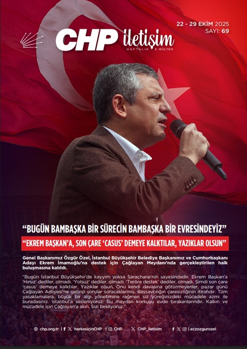 CHP İletişim Haftalık E-Bülten Sayı 69