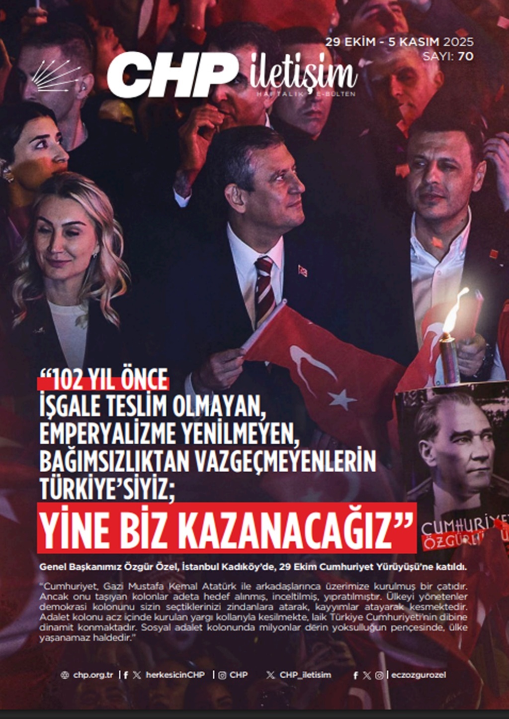 CHP İletişim Haftalık E-Bülten Sayı 70