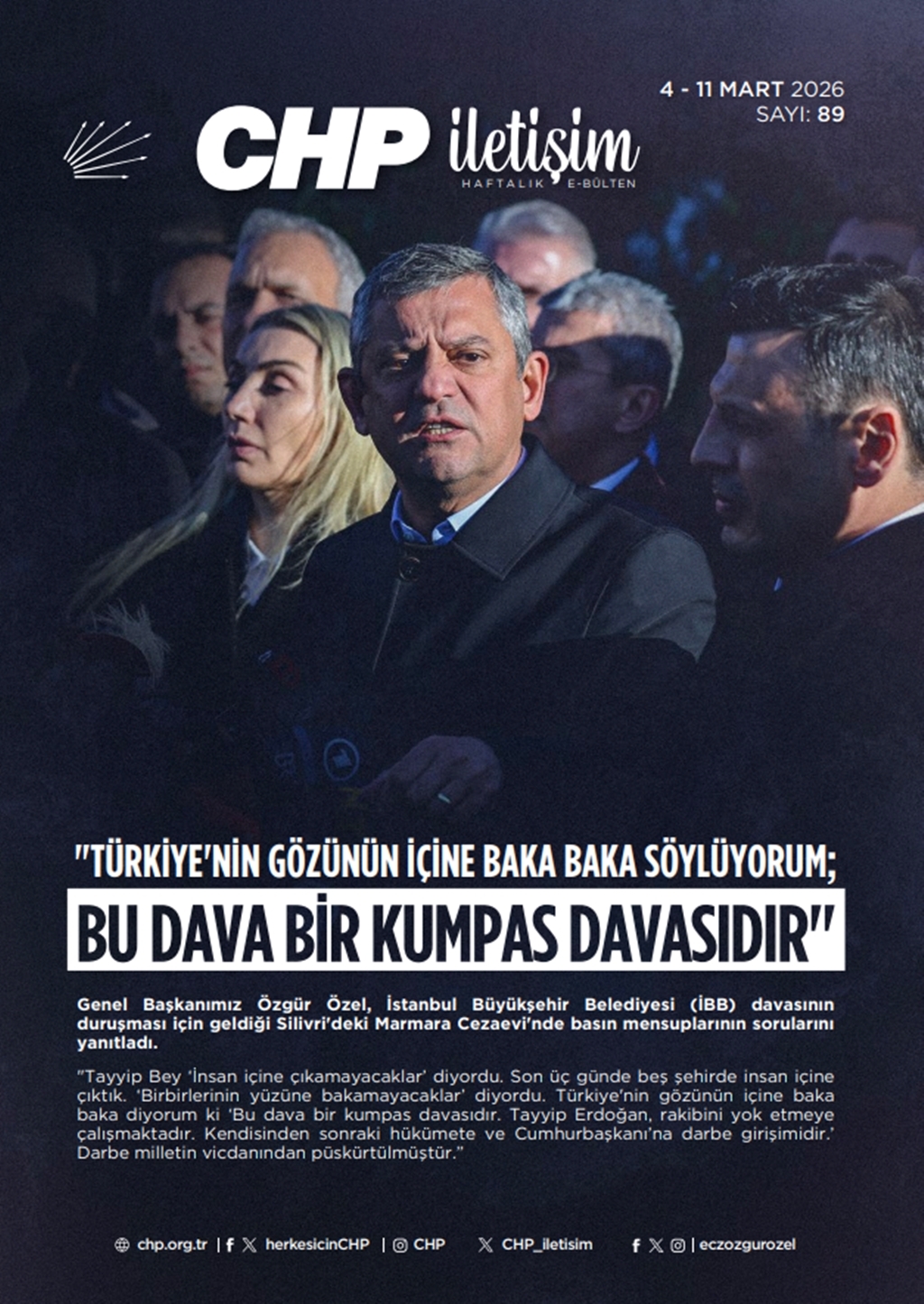 CHP İletişim Haftalık E-Bülten Sayı 89